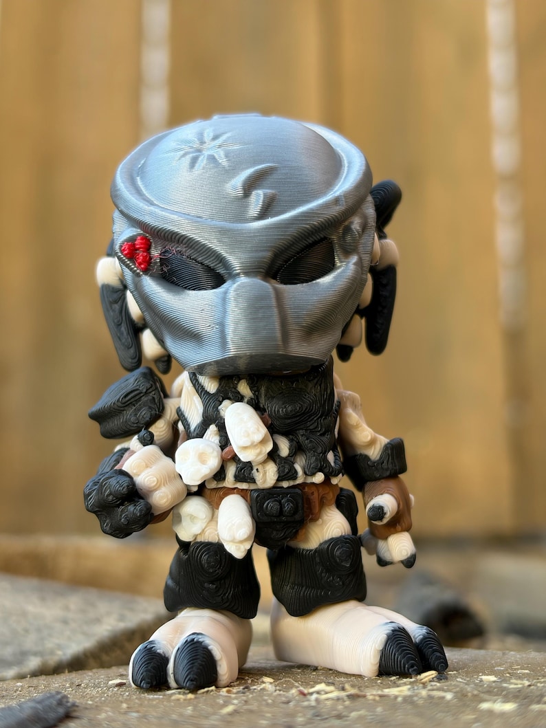 3D Printed Predator Keychain, Decoration, Figurine With Removable ...