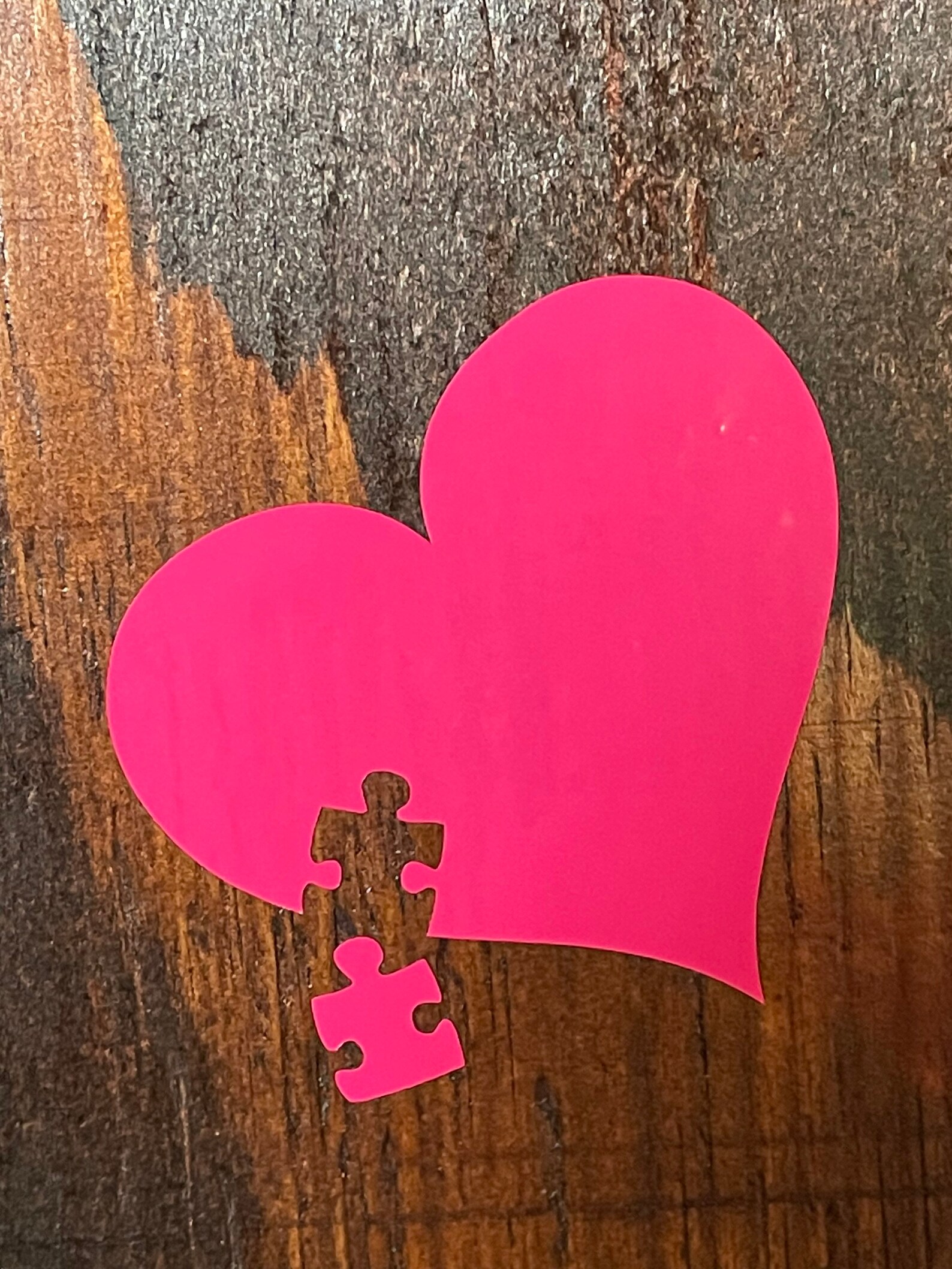 Missing a Piece of My Heart Puzzle Piece Heart Broken Heart Etsy