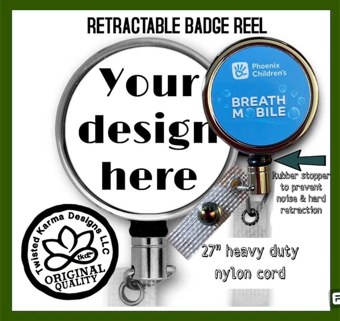 Customizable Badge Reel heavy duty stainless steel