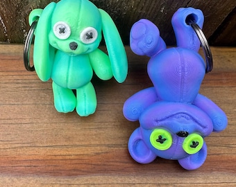 Portachiavi stampati in 3D di The Bear and the Bunny