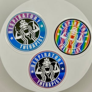 Respiratory therapist sticker custom sticker nursing, RT, RN Hospital
