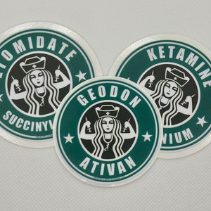 Medical Medication Vinyl Sticker: RN Nurse EMS Gift image 3