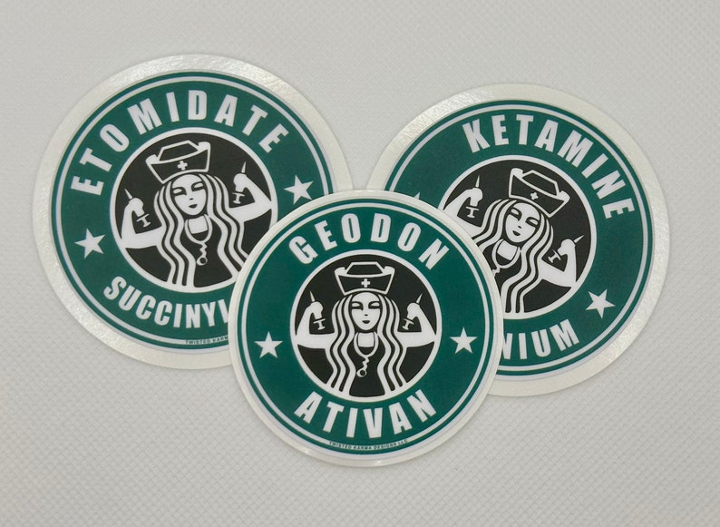 Medical Medication Vinyl Sticker: RN Nurse EMS Gift image 3