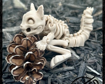 Scheletro di Halloween scoiattolo stampato in 3d