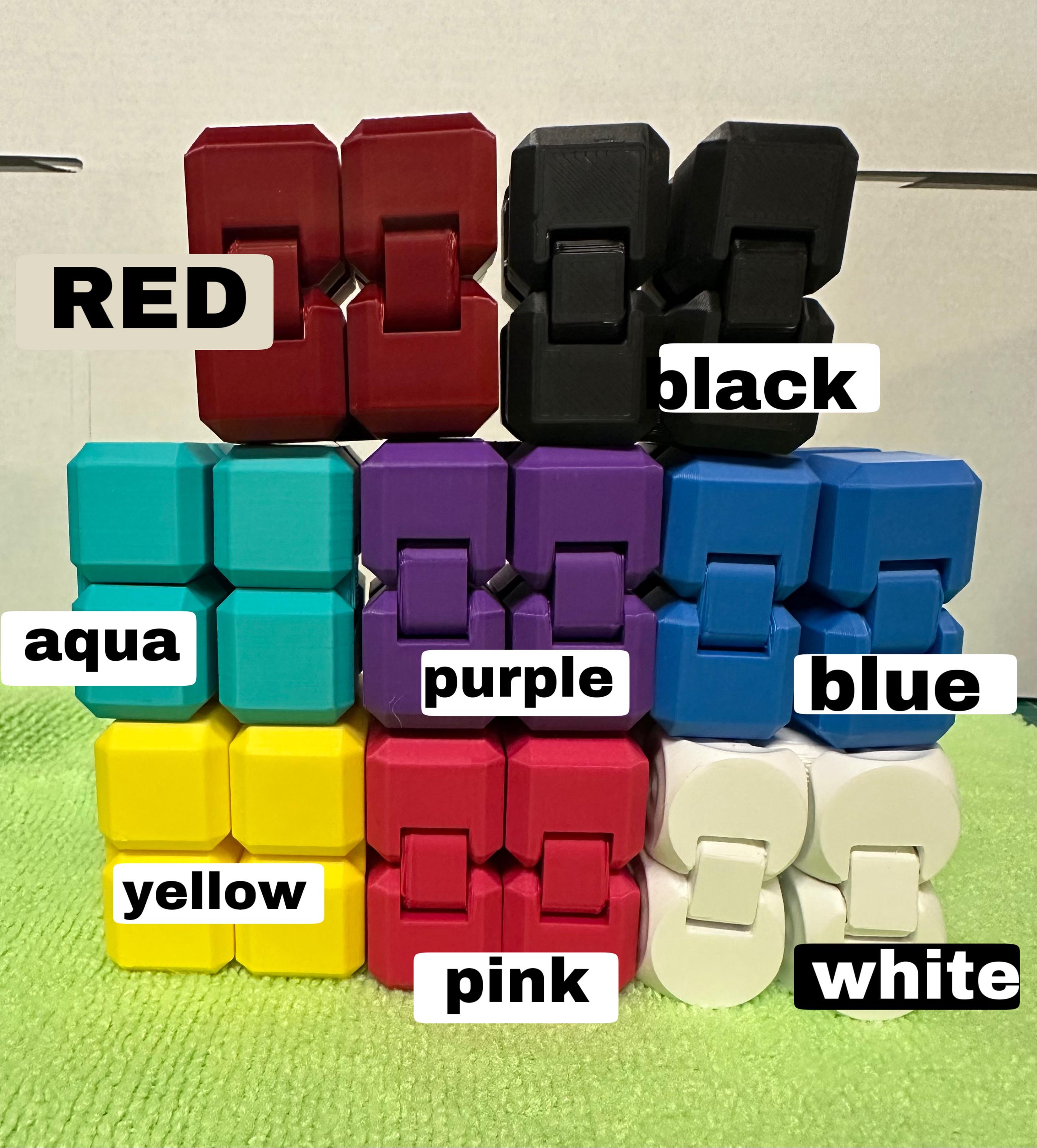 Infinity Fidget Blocks 3d Printed for Calming or Anxiety Relief - Etsy
