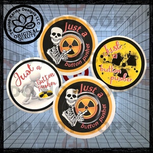 Button Pusher Radiology Tech Sticker