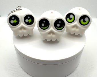 Portachiavi clicker fidget Quiet Skull