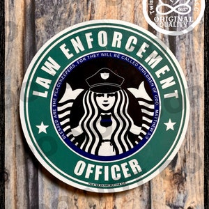 Law Enforcement, male or female, thin blue line, First Responder sticker, LEO, Police, deputy, Sheriff