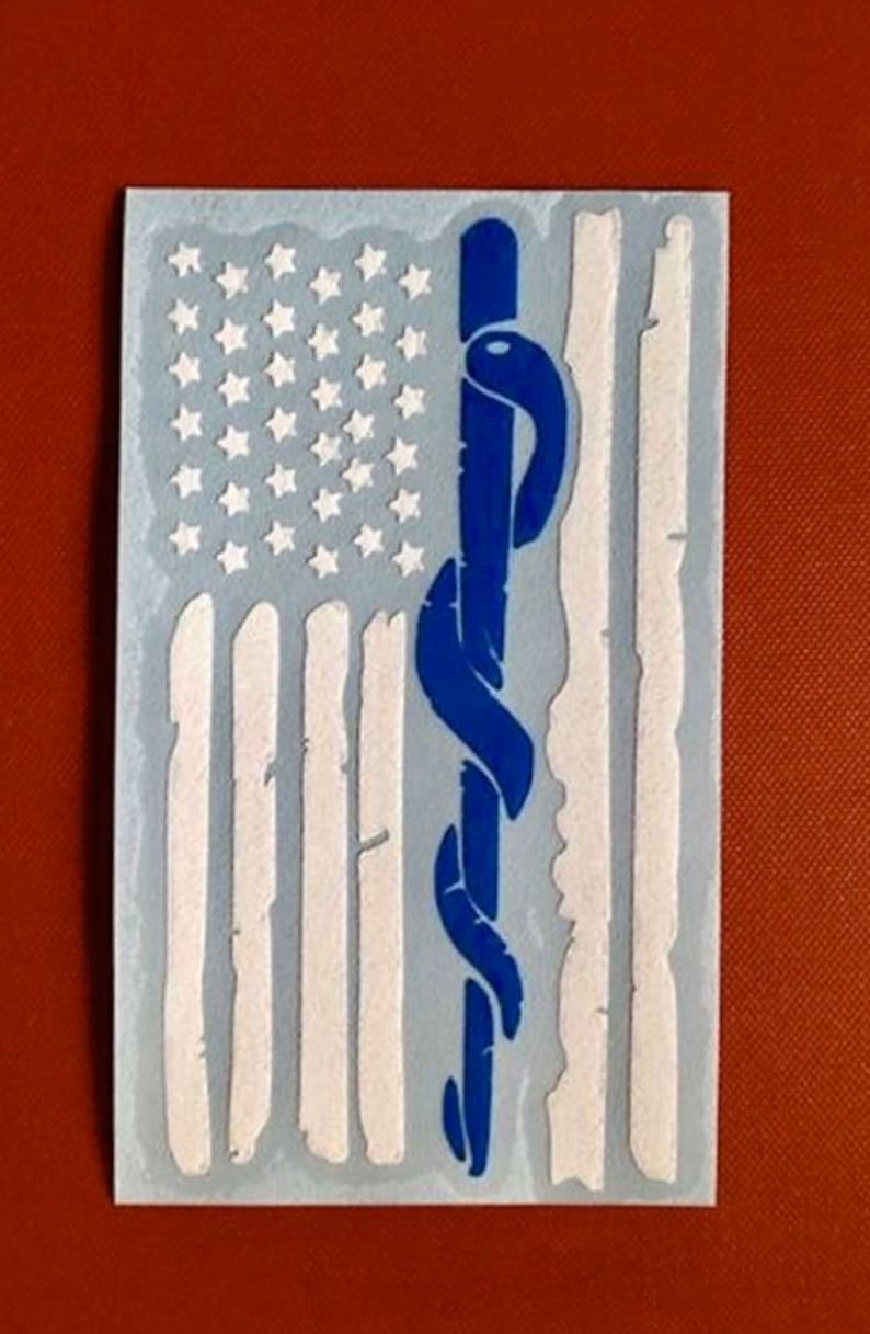 EMS Flag Medical EMT Paramedic First Responder Emergency Etsy