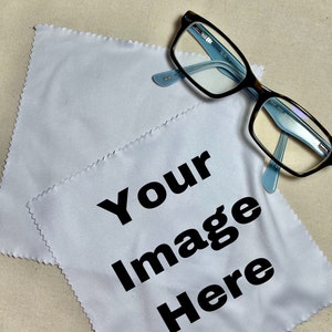 Custom Lens Cleaning Microfiber Screen Cleaning Cloth 2 pack. Multiple Packs Available. Perfect for Eye Glasses, Cameras, Cellphone Screens