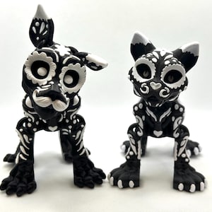 3Dプリントされ、完全に関節化されたアレブリヘの猫または犬