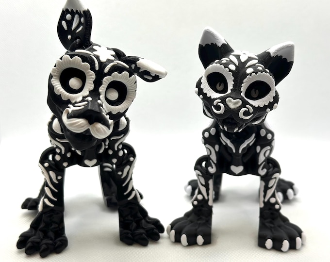 Alebrije Cat or Dog that are 3d printed and fully articulated