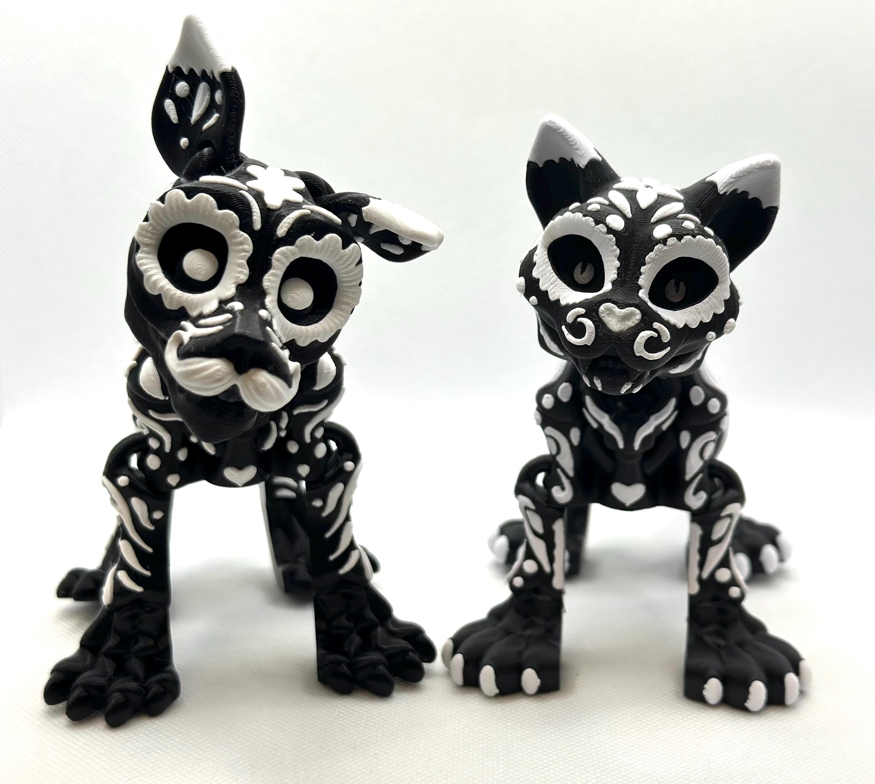 Alebrije Cat or Dog that are 3d printed and fully articulated