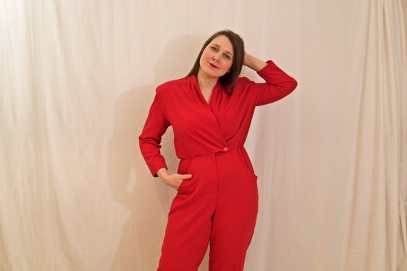 Red jumpsuit