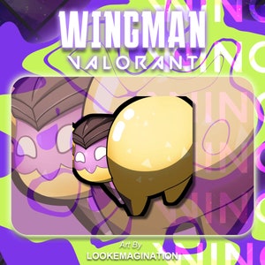 Animated Twerk Wingman Valorant Emote  | Kawaii Twitch & Discord Emote