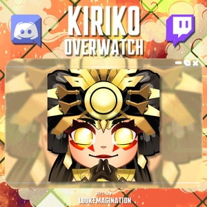 Overwatch Kiriko Animated Emote for Twitch & Discord