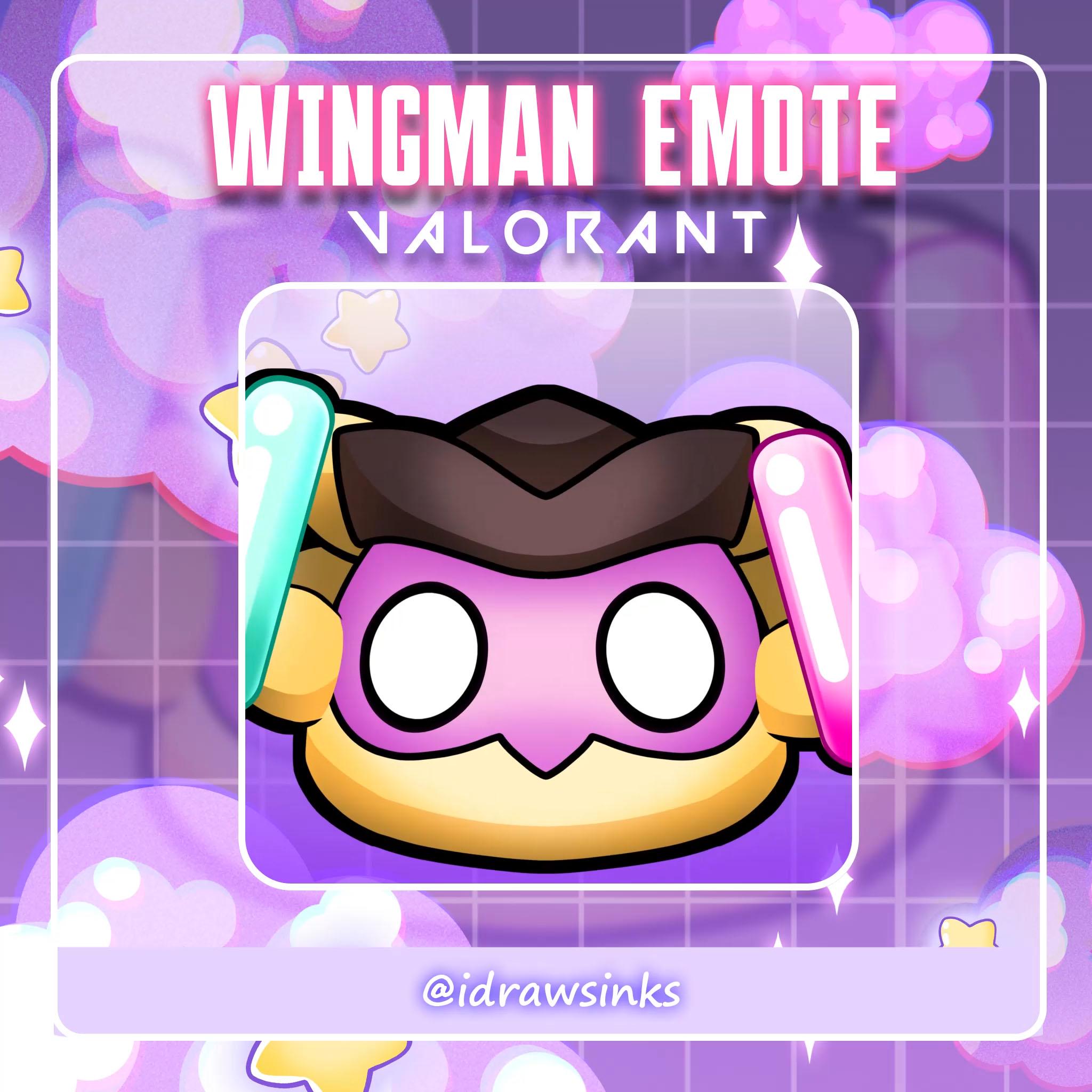 Valorant Rave Rave Animated Rave Wingman Valorant Emote | Kawaii Twitch & Discord Emote - Etsy