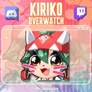Overwatch Kiriko Meow Animated Emote for Twitch & Discord