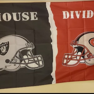 RAIDERS / SAN FRANSISCO House Divided Flag Banner #251
