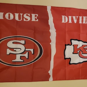 San Fransico /KC Chiefs House divided 3x5 Banner / Flag # 271
