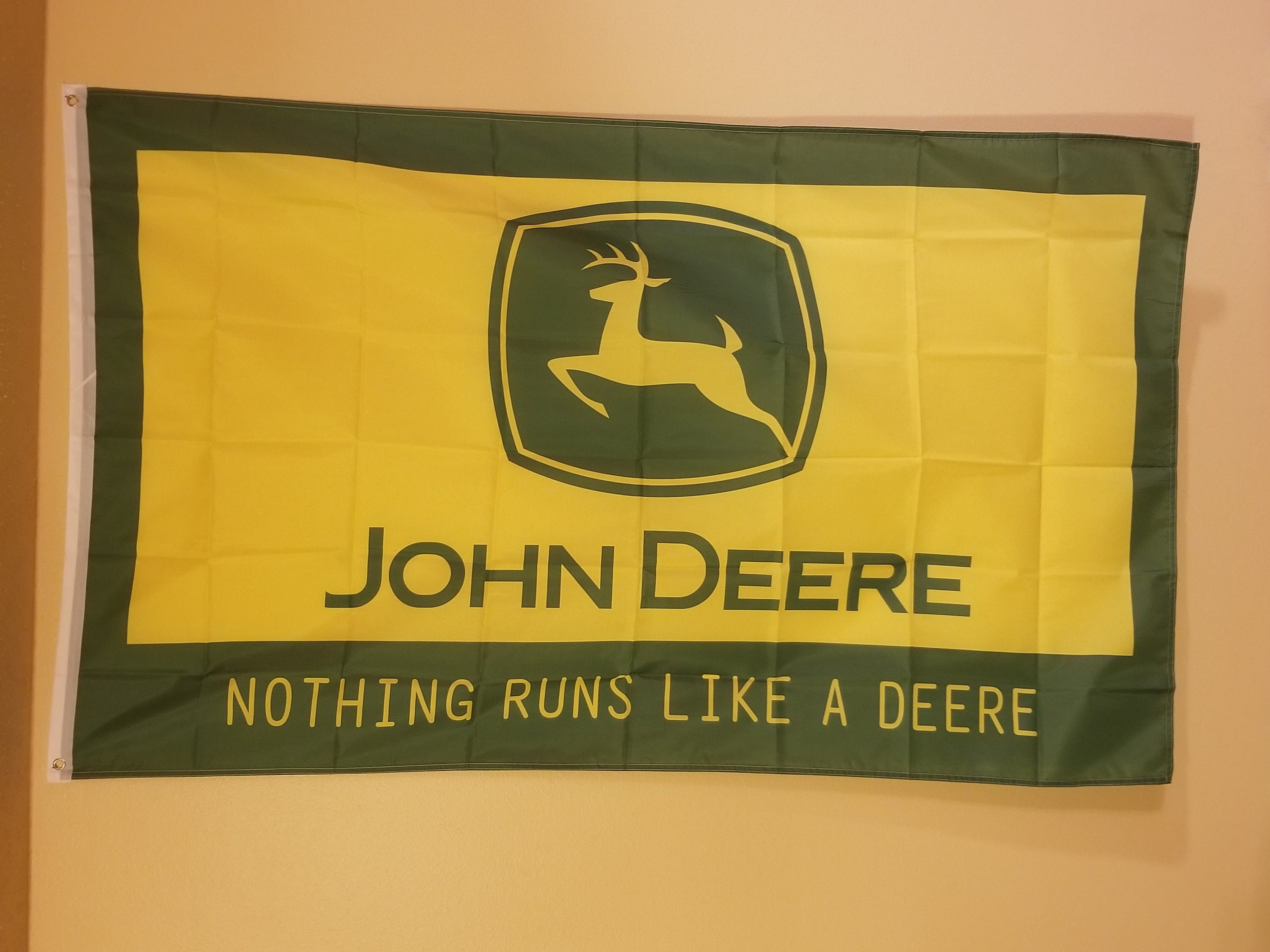 John Deere Nothing Runs Like A Deere 3 x 5 Flag 48 Etsy