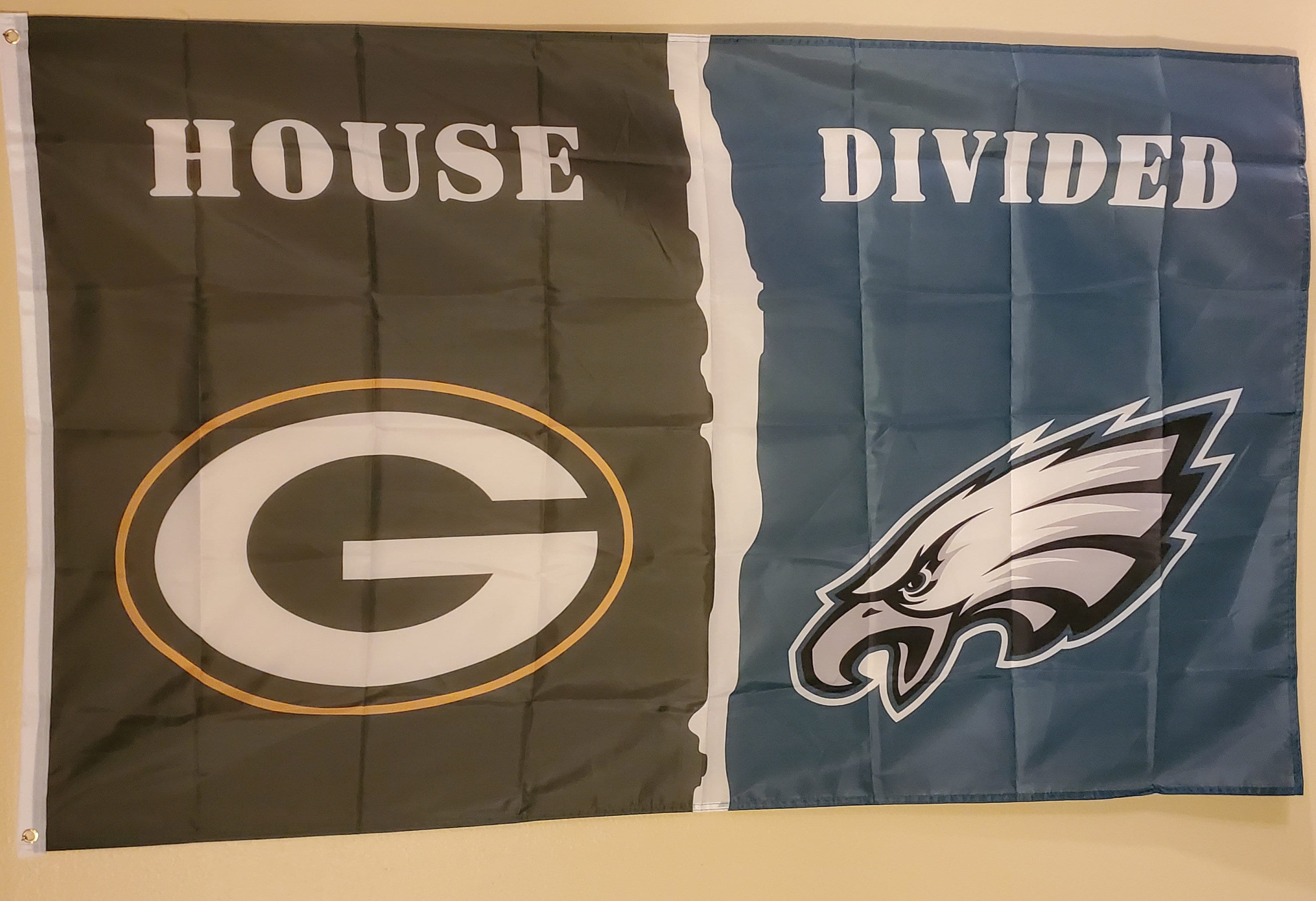 Green Bay Packers / Philadelphia Eagles House Divided 3 X 5 Flag 188 Etsy