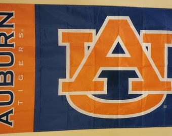 NCAA Gartenflagge Auburn Tigers - 2-seitig Bedruckt, 33x45,7 Cm, Mit Saugnapf-Stange