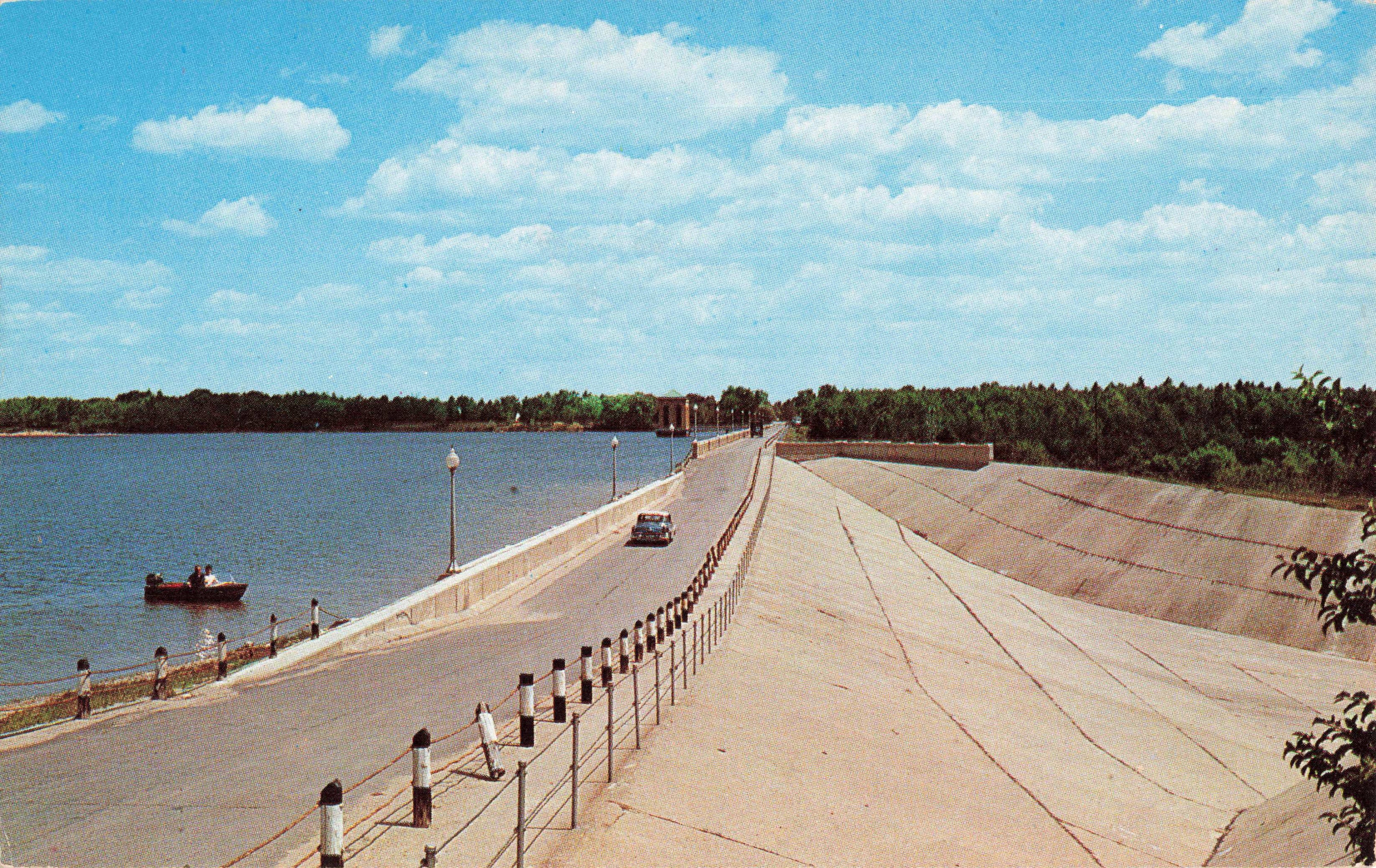Postcard Hardy Dam near Morley Michigan Etsy