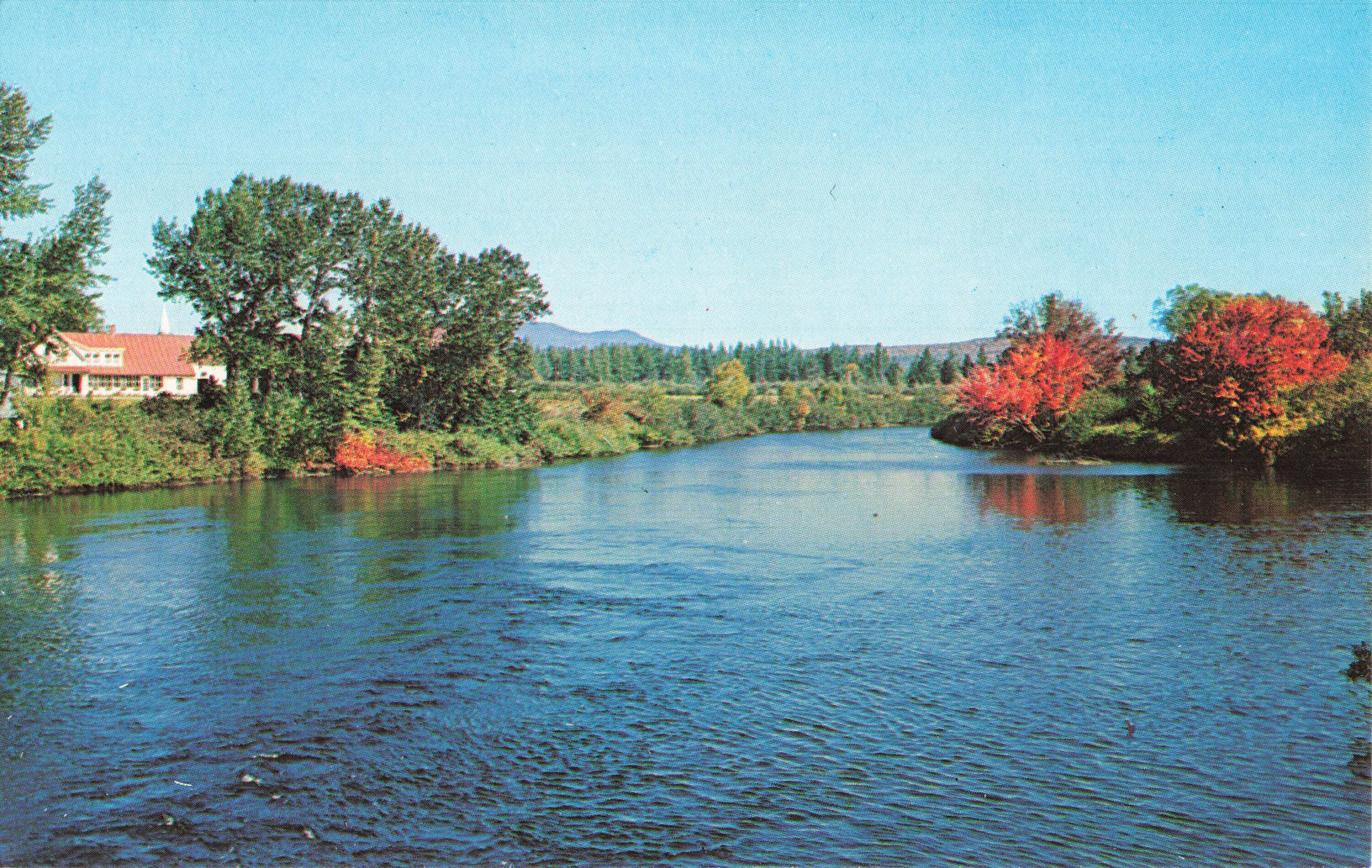 Postcard Moose River Jackman Maine Etsy