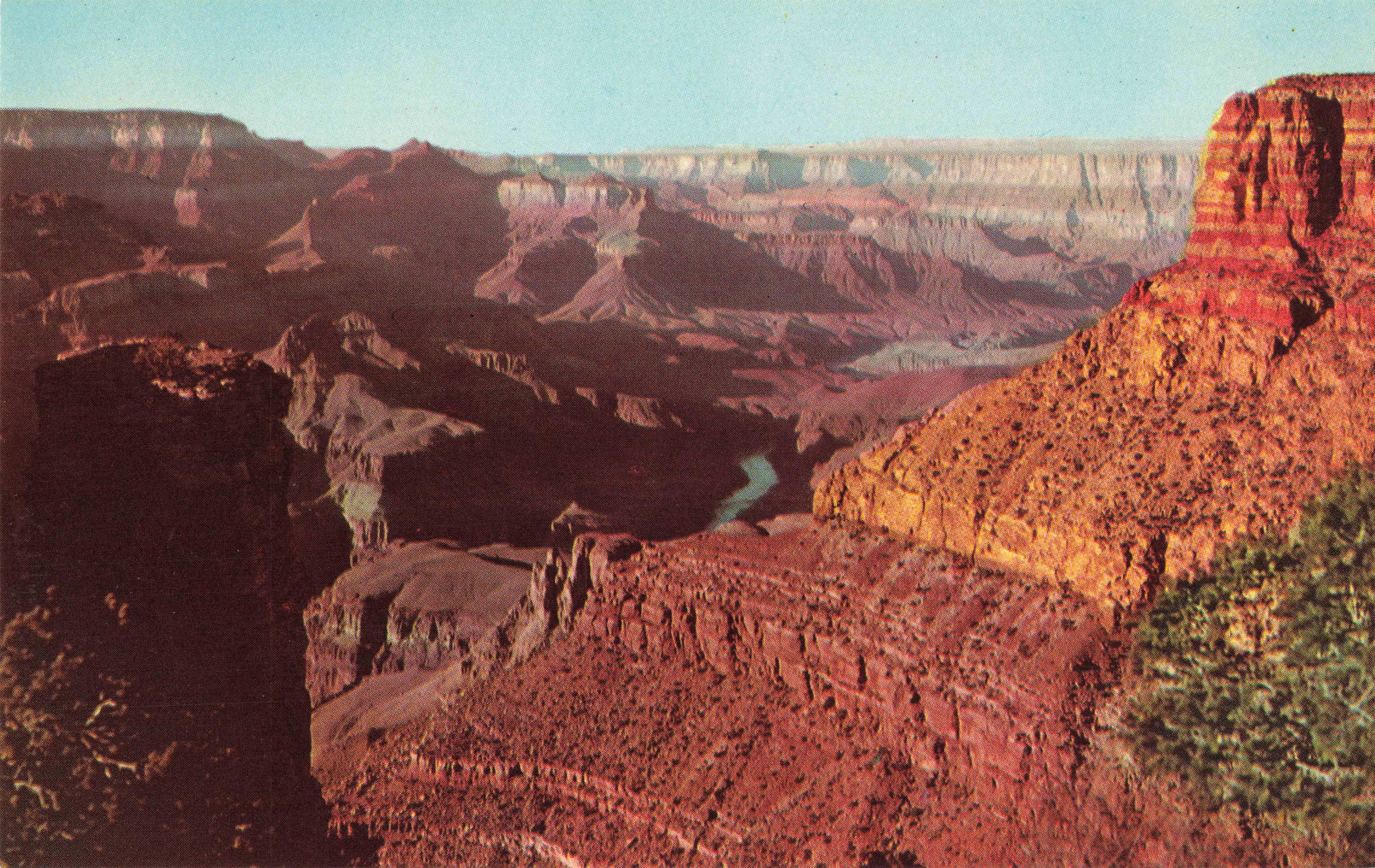 Postcard View from Moran Point Grand Canyon Arizona | Etsy