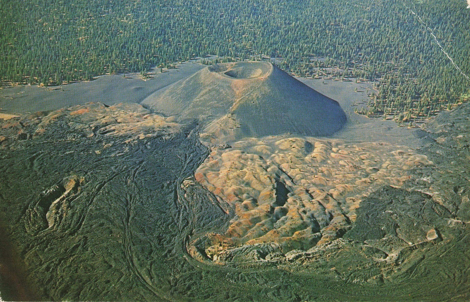 Postcard Cinder Cone Lava Flow and Volcanic Ash Volcanic Etsy