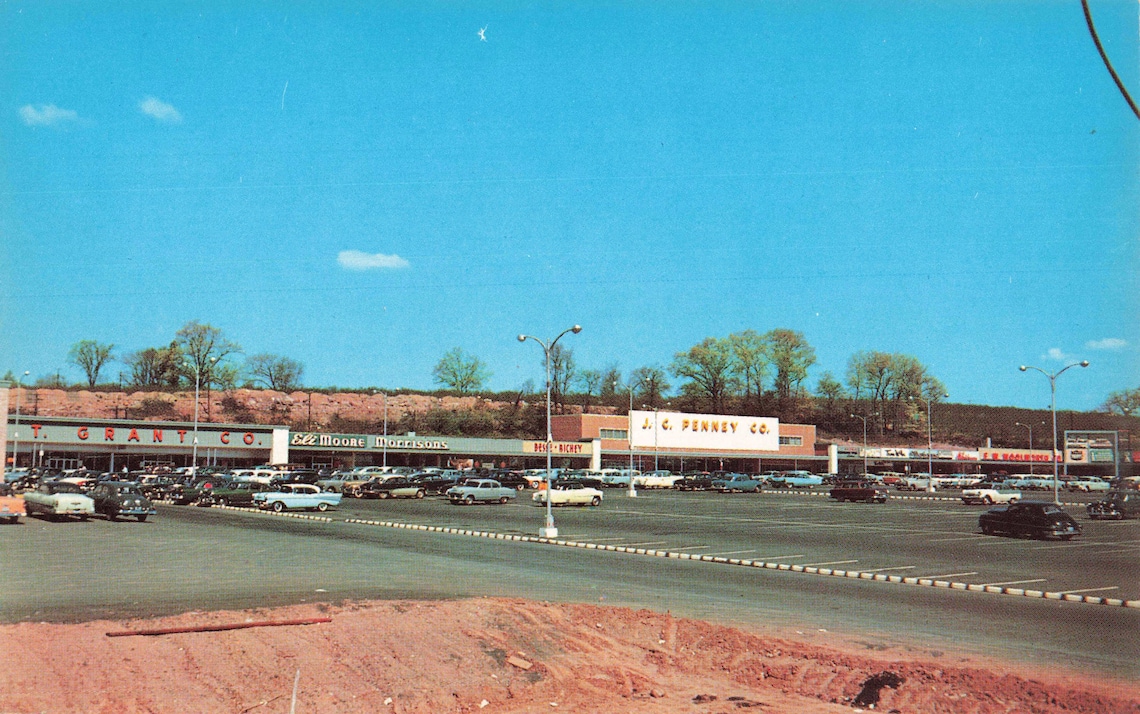 Postcard Modern Shopping Center Hamden Plaza Connecticut Etsy