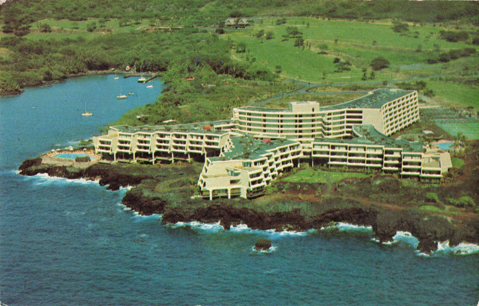 Postcard Kona Surf Luxury Resort Keauhou Hawaii Etsy