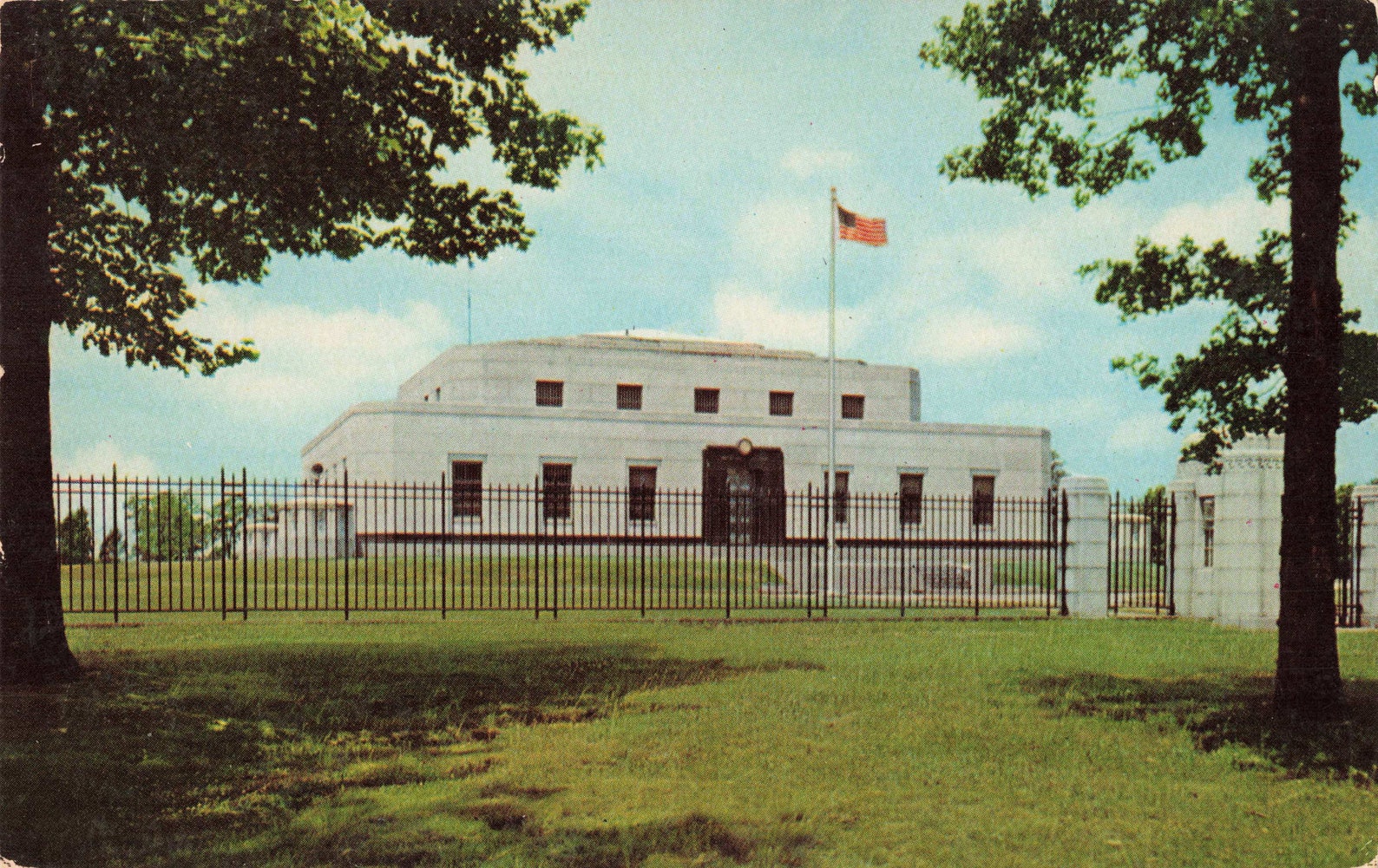 Postcard US Bullion Depository Fort Know Kentucky Etsy