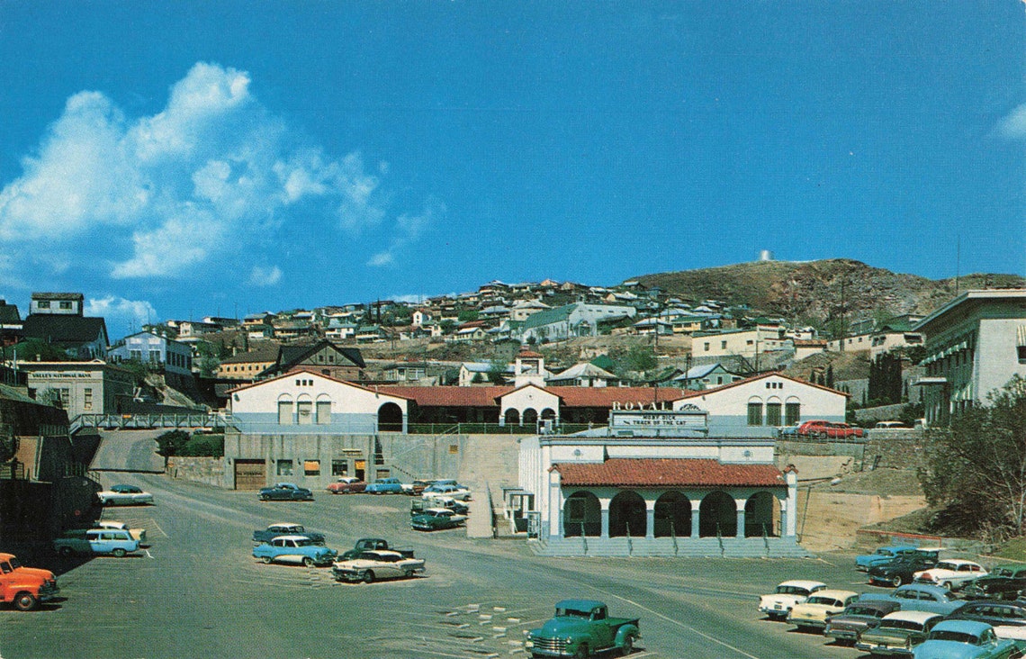 Postcard Shopping Center and Plaza Morenci Arizona Etsy