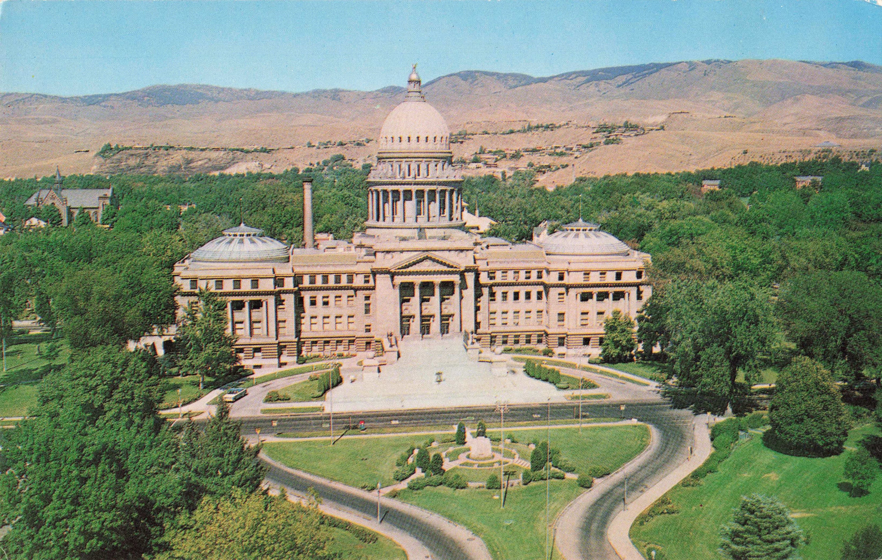 Postcard State Capitol Boise Idaho Etsy