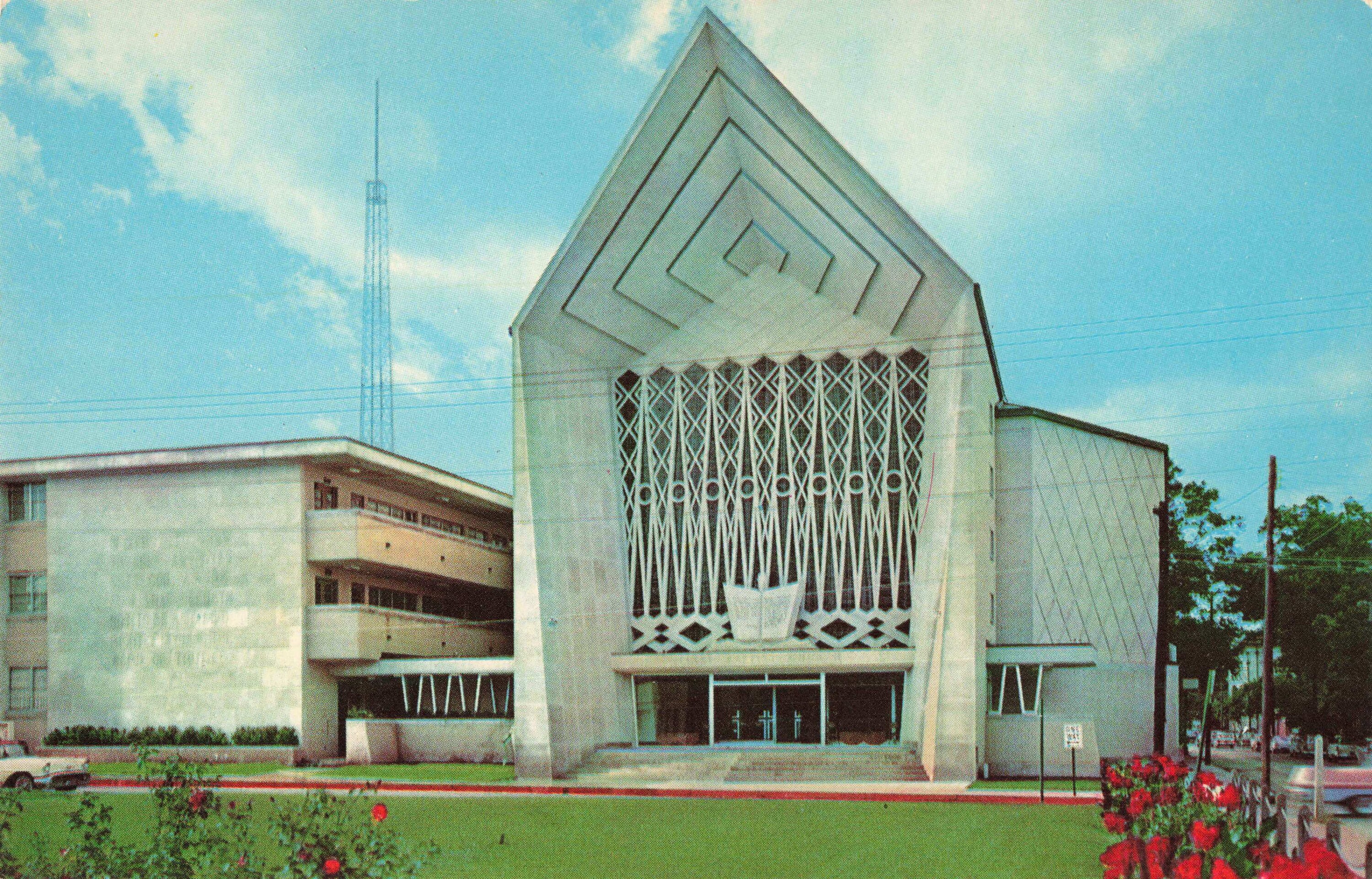 Postkarte First Baptist Church of Lake Charles Louisiana Etsy