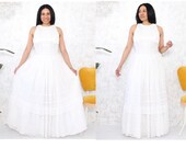 GUNNE SAX White Lace Dress, 39 80s Jessica McClinctock Wedding Dresss, Lace Prom Dress, White Fairytale Gown, Vintage Dresses Size Small