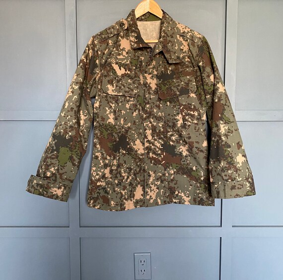 Vintage Army Camo Jacket, Military Jacket, Olive Gree… Gem