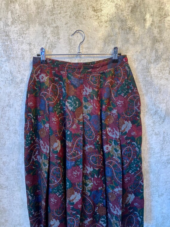 Vintage 70s Skirt Set, Vintage Alfred Sung 2 Piec… - image 6