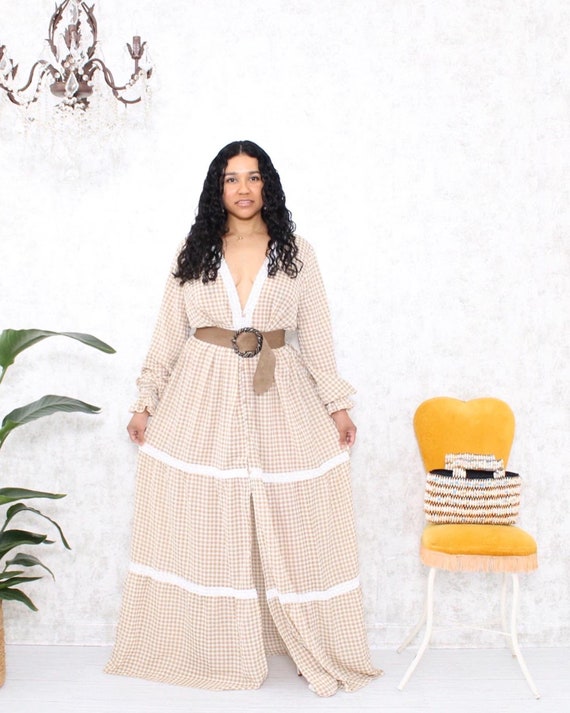 Vintage | 1990s | Prairie Dress | Maxi Dress | Boh