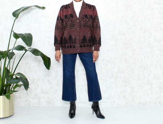 Preppy Vintage Cardigan | 1960s Wool Cardigan | Re