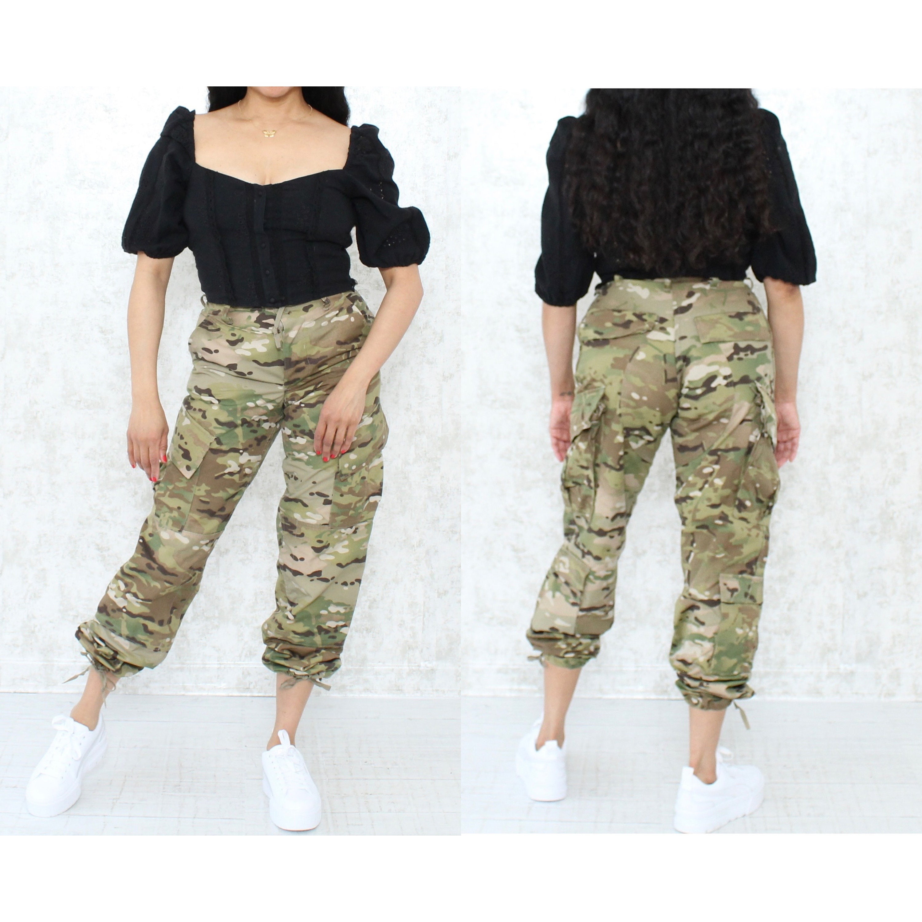 Womens Plus Size Plus Size Simply Camo Pant  khaki