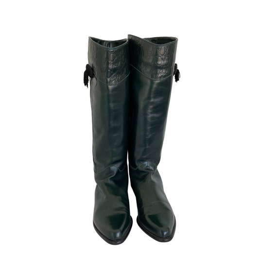 1970s Italian Leather Riding Boots, Size 6 Vintag… - image 10