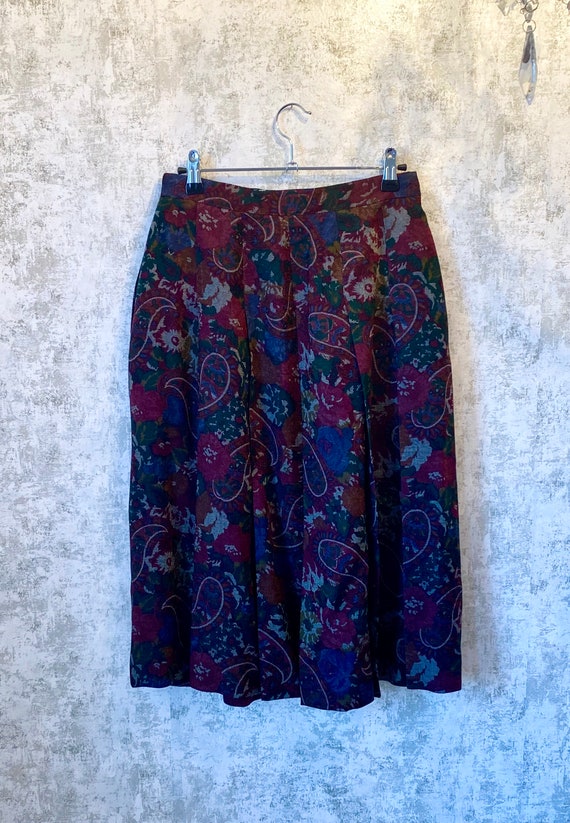 Vintage 70s Skirt Set, Vintage Alfred Sung 2 Piec… - image 8