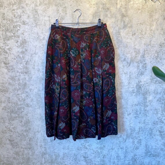 Vintage 70s Skirt Set, Vintage Alfred Sung 2 Piec… - image 5