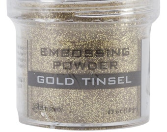 Ranger Embossing Powder - Gold Tinsel, Heat Embossing Powder,