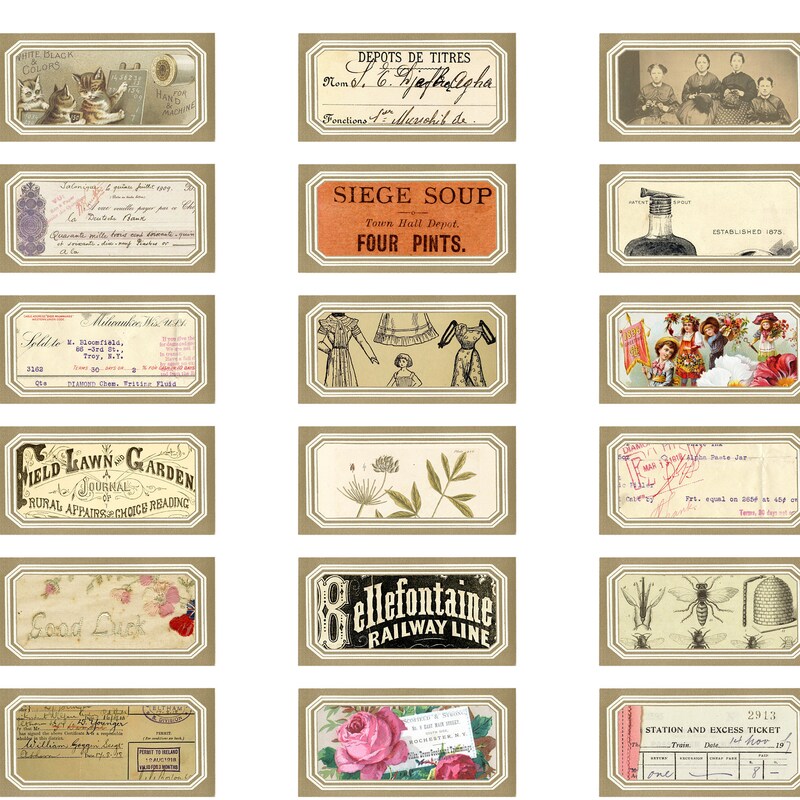 Digital Labels - Etsy