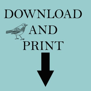 May include: Download and print text with a black arrow pointing down. A small bird illustration is above the text.