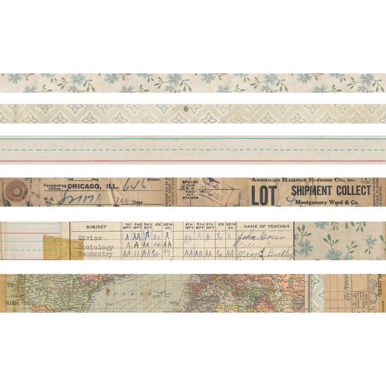 Tim Holtz Idea-ology Design Tape French Set